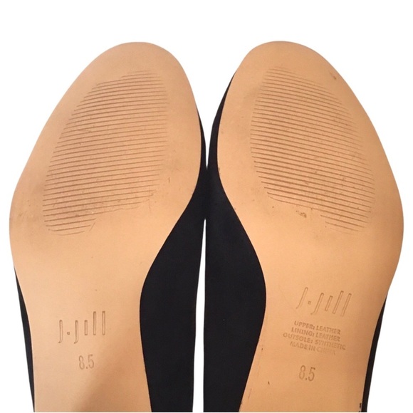 J. Jill Pumps Black Suede Women’s 8 1/2 Almond toe Block Heel Classic Shoes - Picture 12 of 14